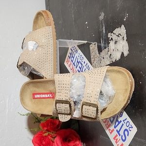 UNIONBAY Textile Upper With Bling  Strap Buckle Sandal 3M